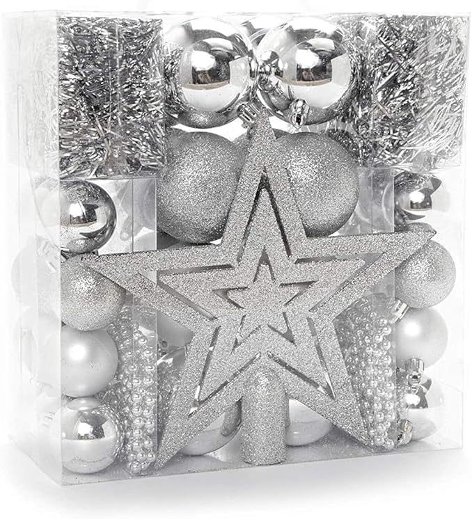 Enfeites De Natal Para Árvore Jogo Completo 44 Peças